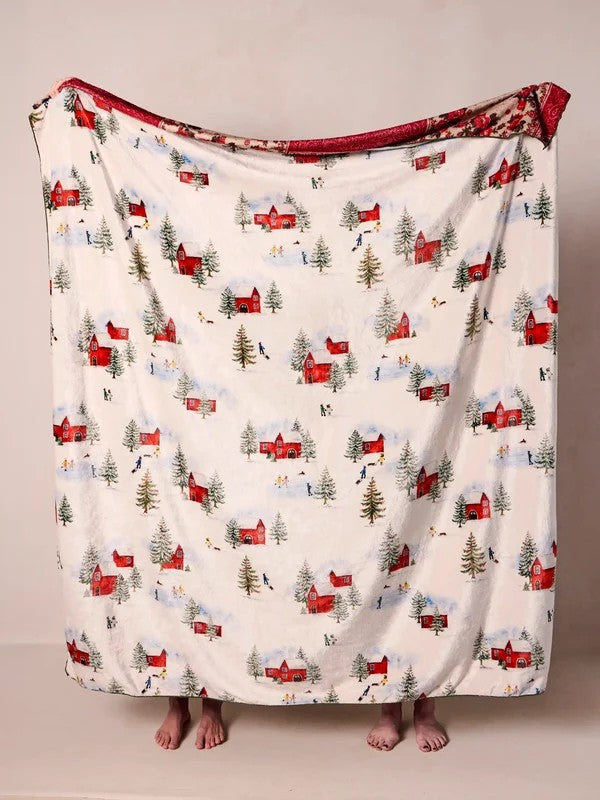 XL Double-Sided Cozy Blanket - Snow Much Fun