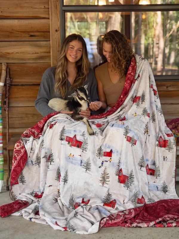 XL Double-Sided Cozy Blanket - Snow Much Fun