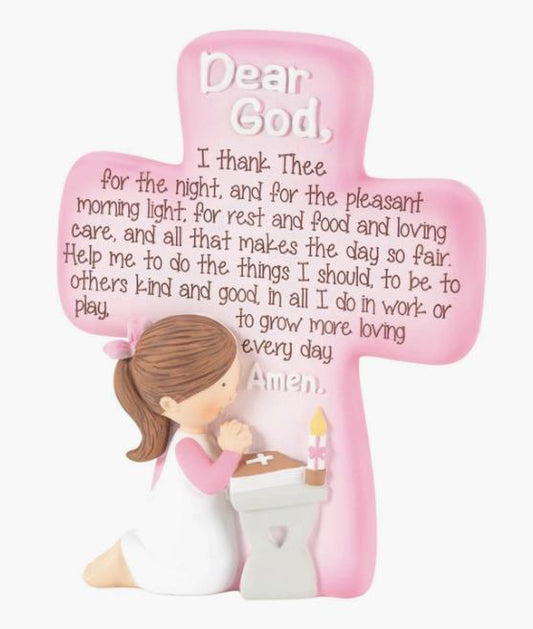 Dear God Teach Me To Pray Cross