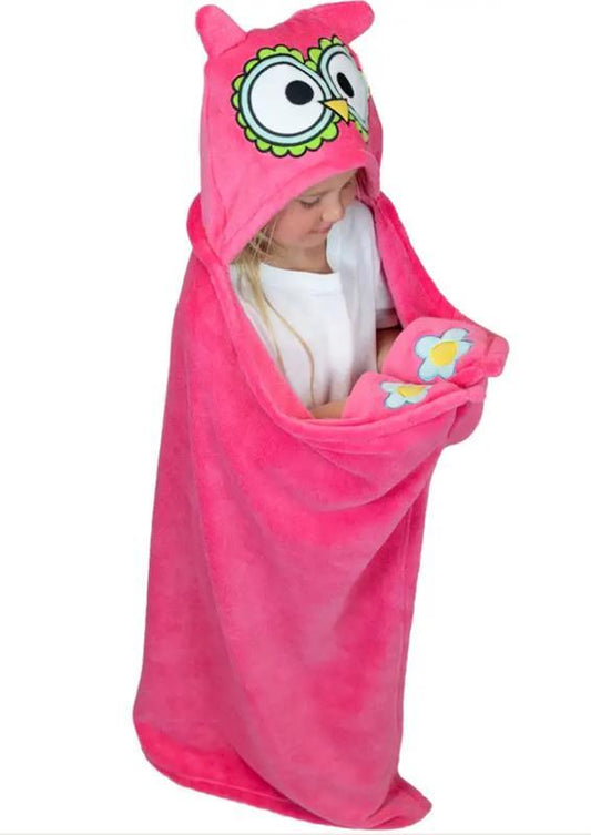Owl Hooded Blanket
