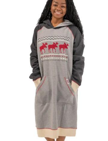Cabin Moose Sleep Hoodie L/XL