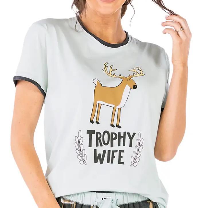 Trophy Wife PJ Tee M