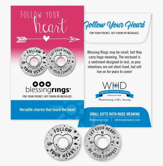 Follow Your Heart Blessing Ring