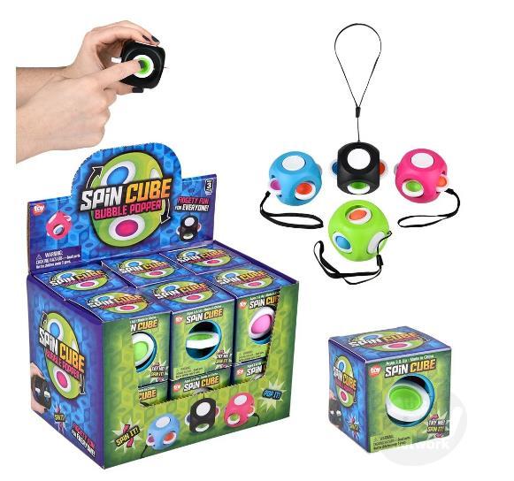 Spin Cube Bubble Popper Fidget