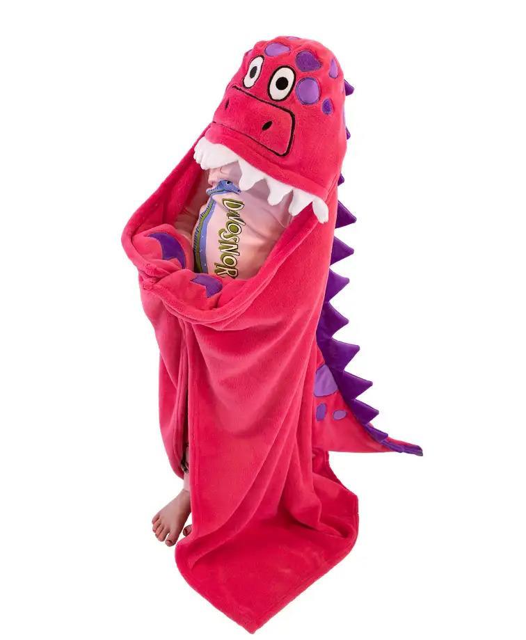 LazyOne Pink Dino Critter Blanket