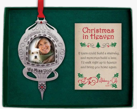 Christmas in Heaven Picture Ornament