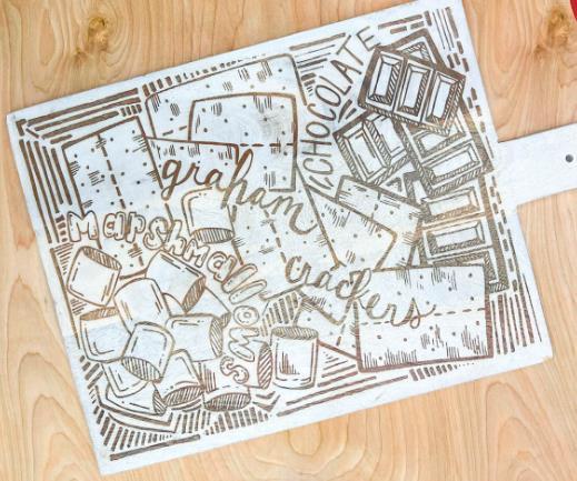 S'mores Illustrated Board