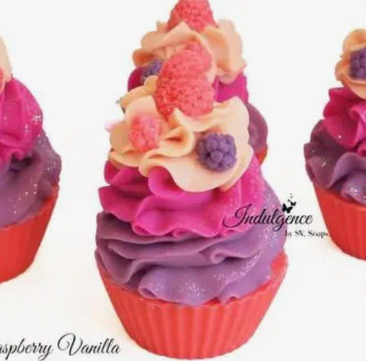 Black Raspberry Vanilla Soap Cupcake