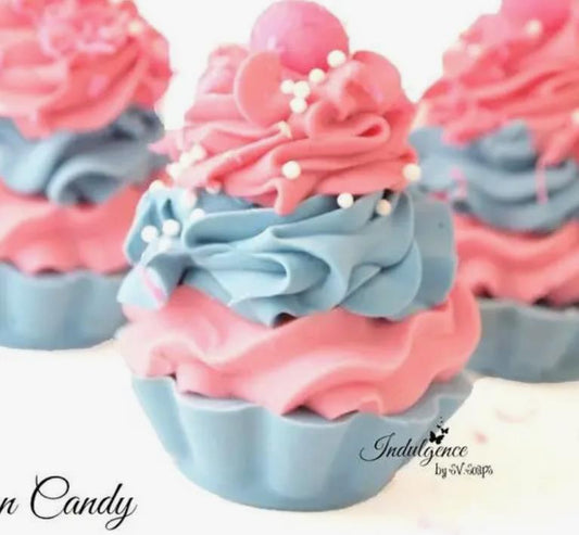 Cotton Candy Soap Cupcake
