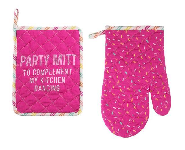 Party Mitt Pot Holder Oven Mitt Set