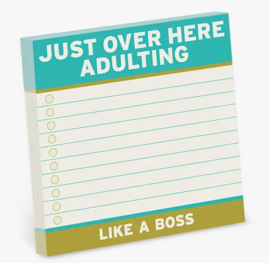 Adulting Like a Boss Sticky Note