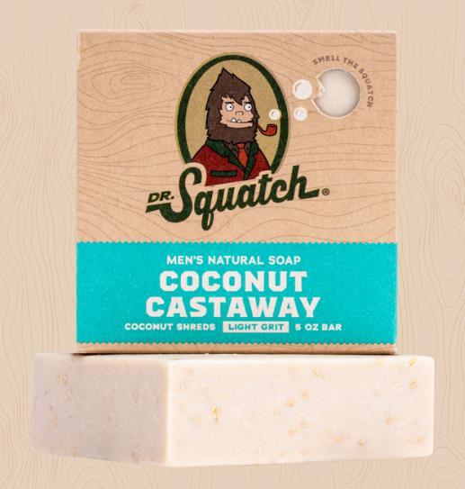 Coconut Castaway Dr Squatch Bar Soap