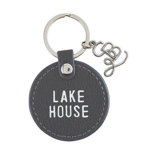 Lake House Round Keychain