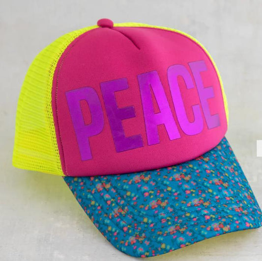 Pink Peace Trucker Hat