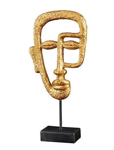 Gold Face Statue