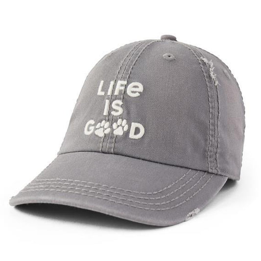 Paw Print Life is Good Cap