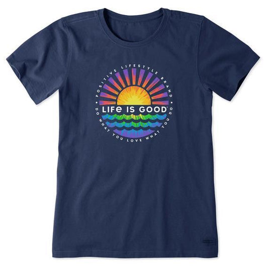 Tie Dye Sunset Burst Crusher Tee