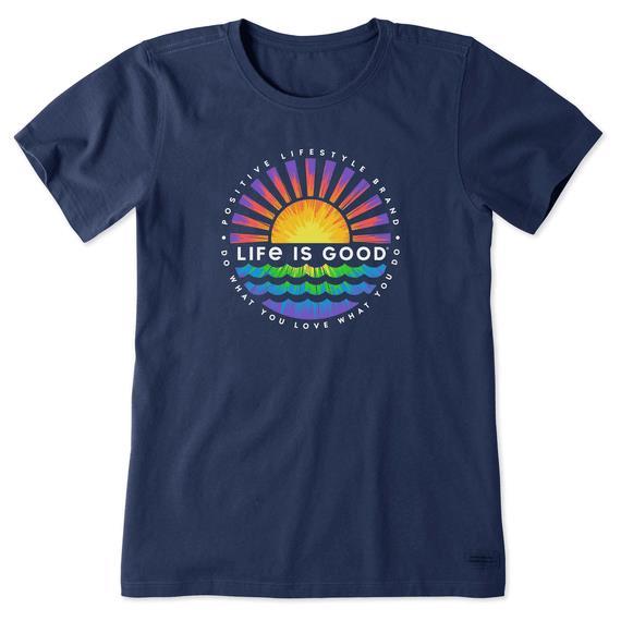 Tie Dye Sunset Burst Crusher Tee XL