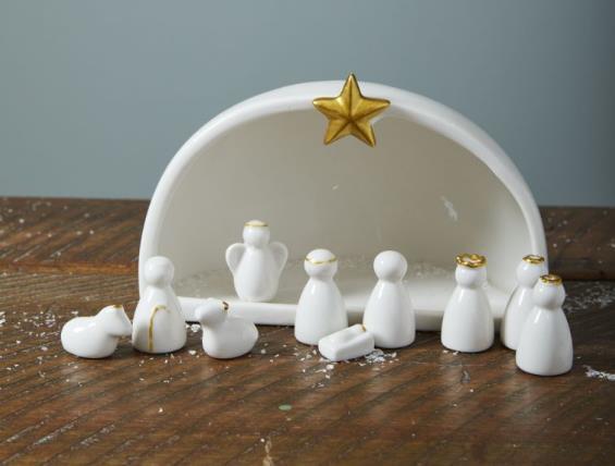 Silent Night Ceramic Nativity