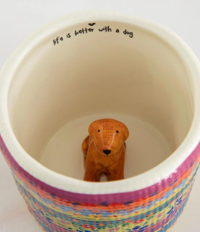 Dog Peek-A-Boo Coffee Mug