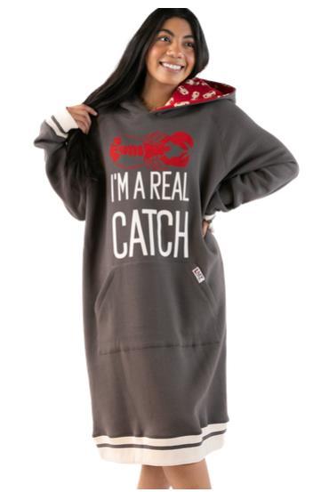 I'm A Real Catch Sleep Hoodie S/M