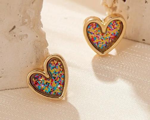 Heart Stud Earrings