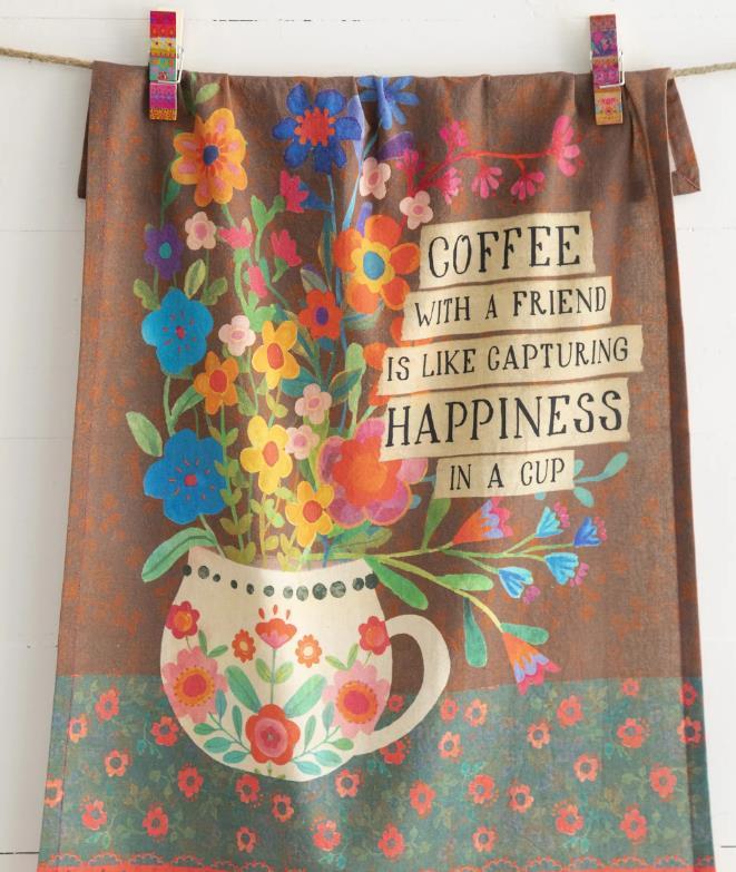 Coffee & Happiness Dish Towel