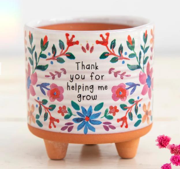 Thank You Helping Grow Bud Vase