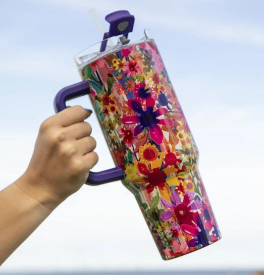 Bright Floral Tumbler