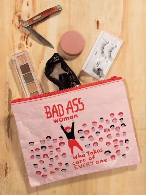 Bad*ss Woman Zipper Pouch