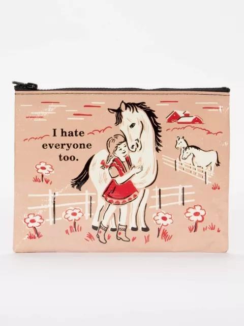 I Hate Everyone Zipper Pouch