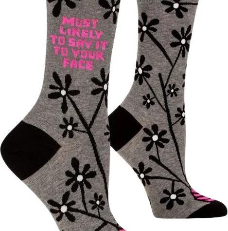 Most Likely To Say It Ladies Socks