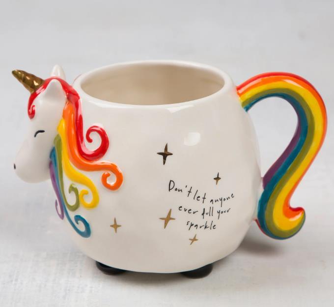 Matilda the Unicorn Folk Art Mug