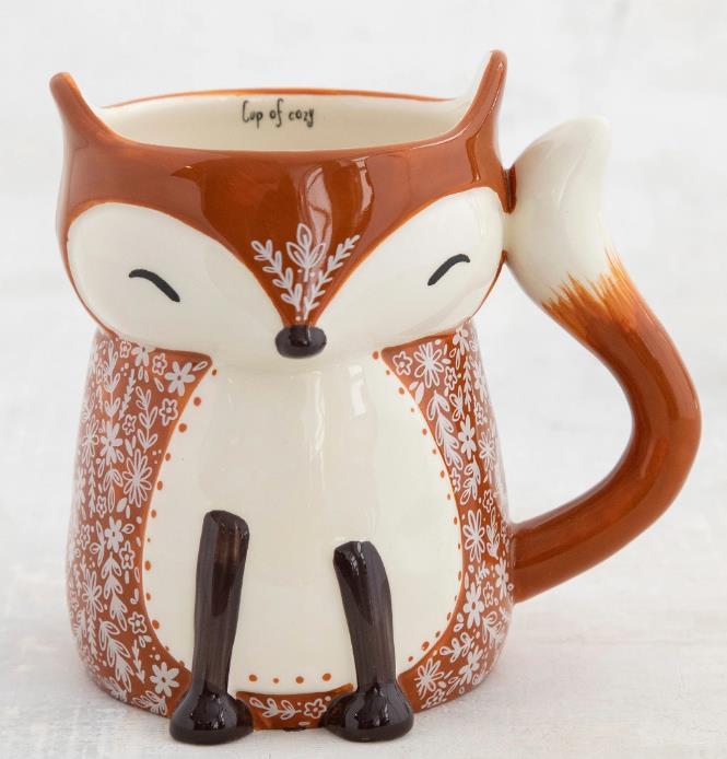 Fox Folk Art Mug