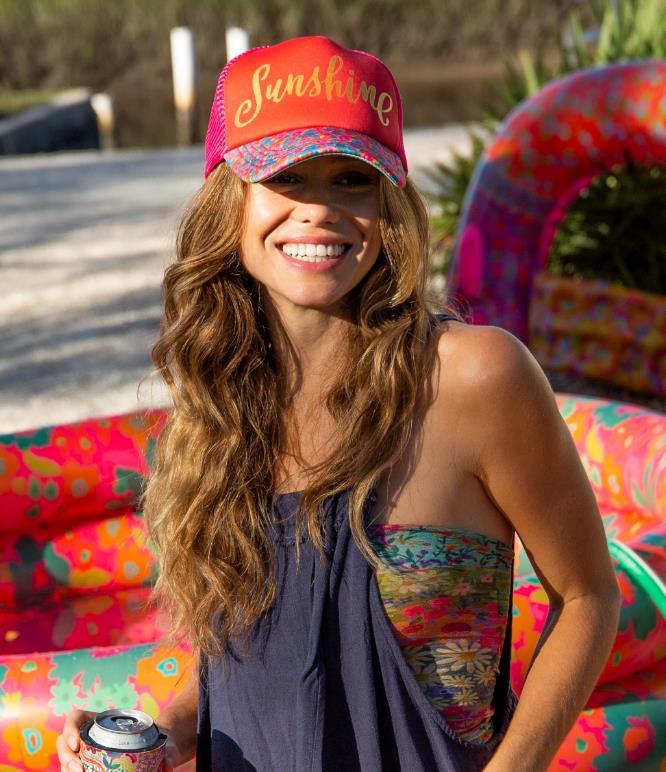 Sunshine Coral Trucker Hat