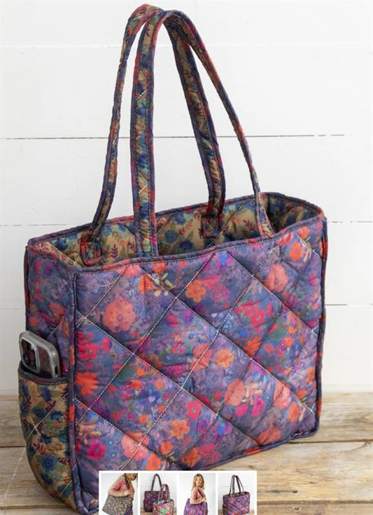 Quilted Large Reversible Tote