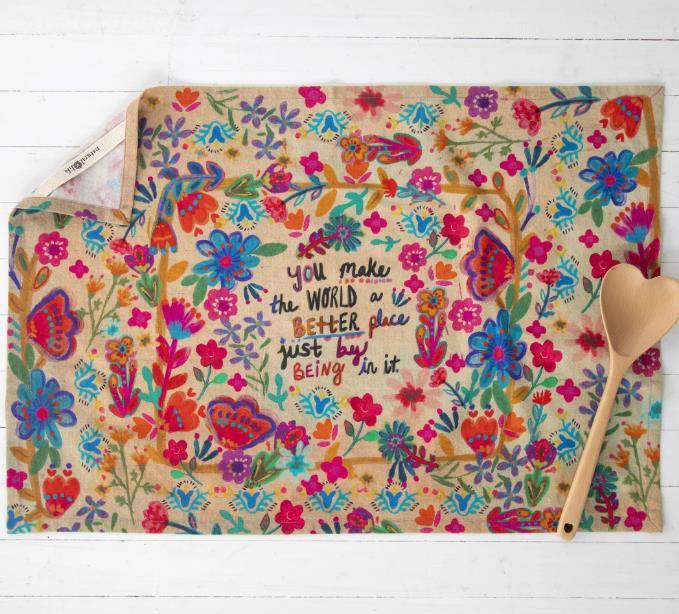 World Better Place Dish Towel