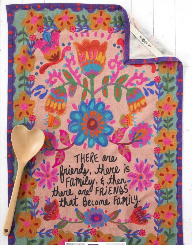 There Are Friends Dish Towel
