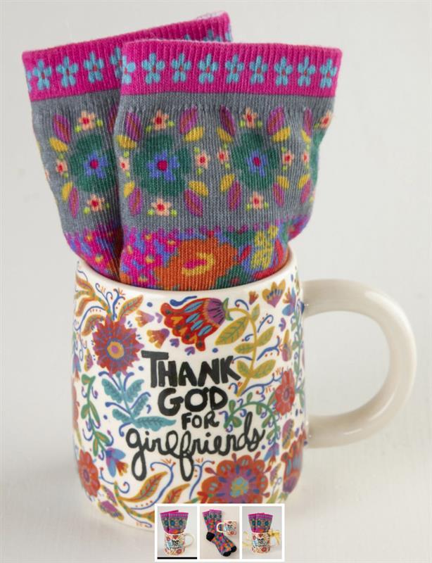 Thank God For Girlfriends Mug & Sock Set