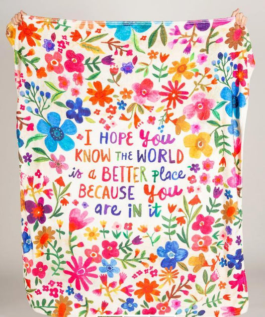 Hope You Know The World Blanket