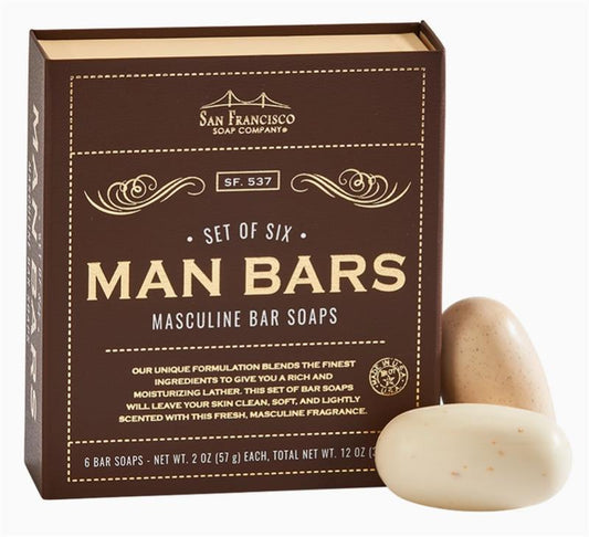 Set of 6 Masculine Man Bars