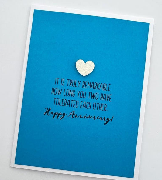 How Long You Tolerated Card