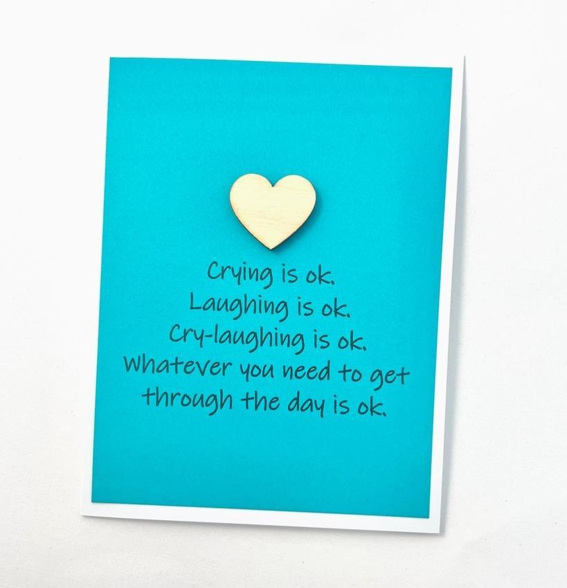 Cry Laughing is OK Card