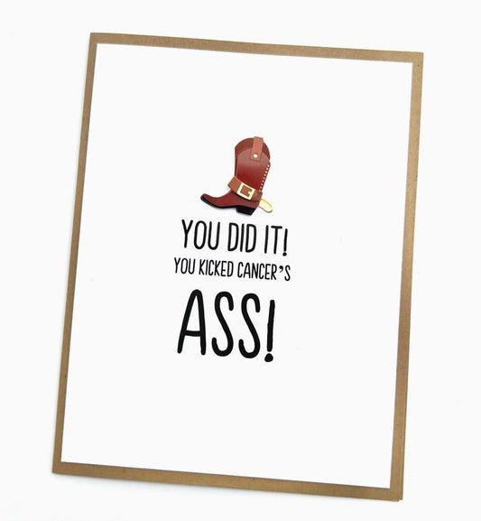 Kicked Cancer's Ass Card