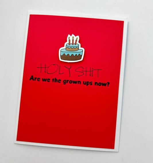 Holy Shit Birthday Card