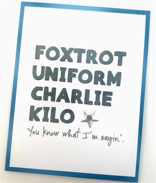 Foxtrot Uniform Card