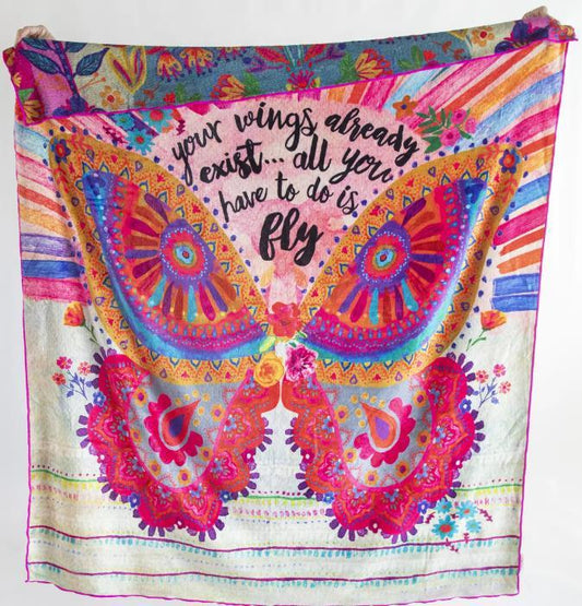 Your Wings Already Exist Reversible Blanket