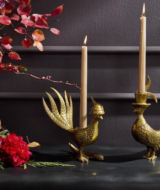 Avery the Pheasant Candle Stick