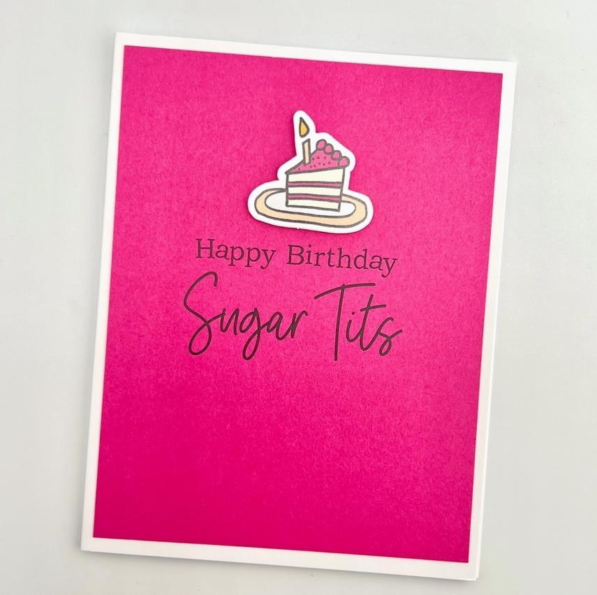 Birthday Sugar Tits Card