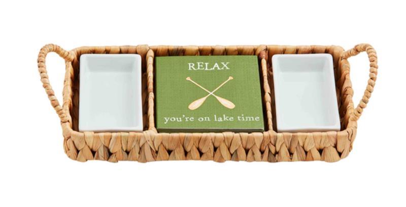 Serving Basket w/ Napkins